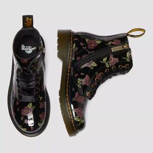 Brand New Floral Dr. Martens Kids Leather Boots Size 1